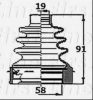 FIRST LINE FCB6144 Bellow, driveshaft